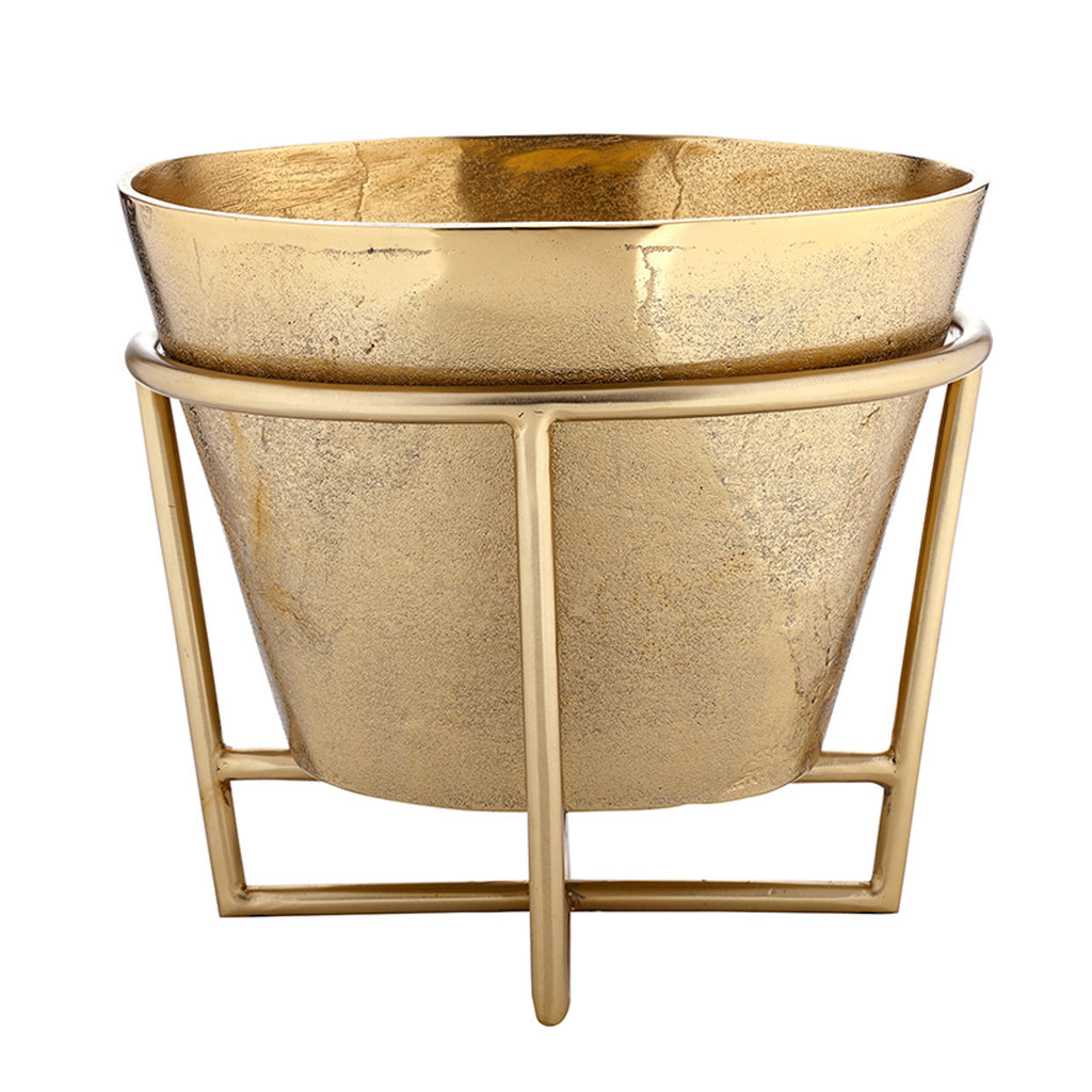 Gold Aluminum Champagne + Wine Bucket