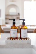 Amber Glass Hand/Dish Soap Dispensers