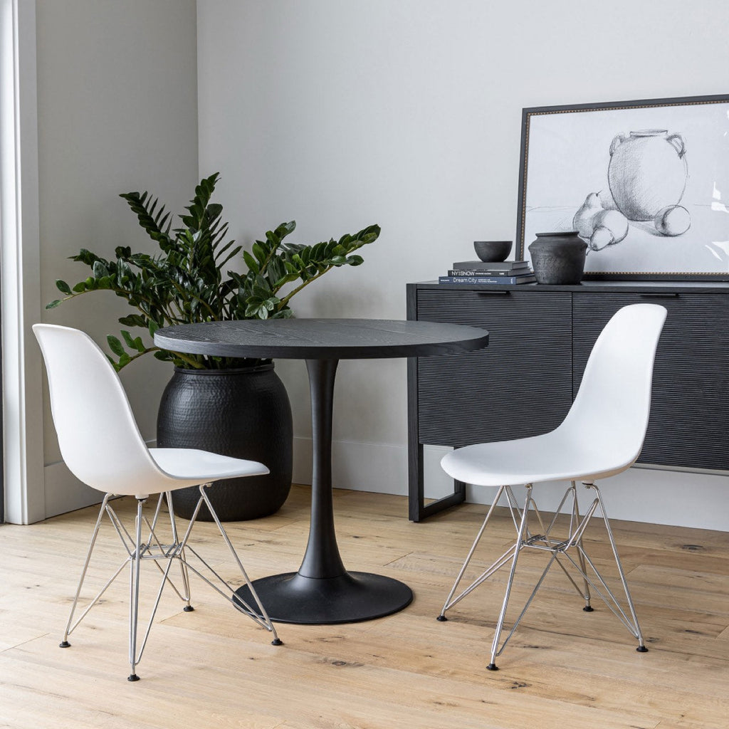 Surface Pedestal Dining Table - Black