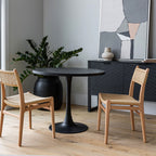 Surface Pedestal Dining Table - Black