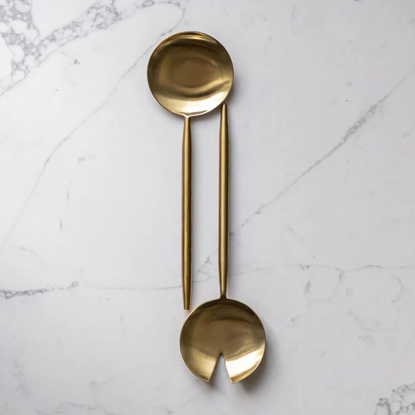 Stainless Steel Salad Servers By Luxe B Co.