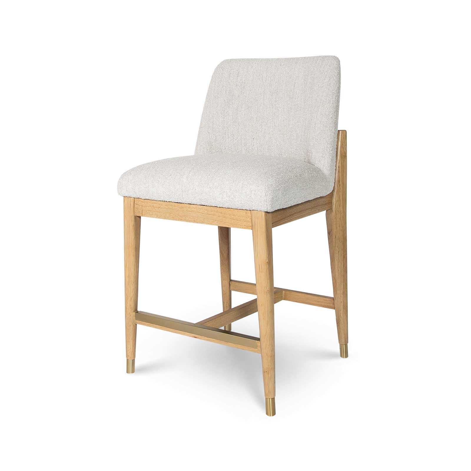Fawcett Counter Stool - Taupe Boucle - Blonde