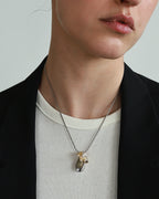 Aura Two-Tone Keepsake Necklace