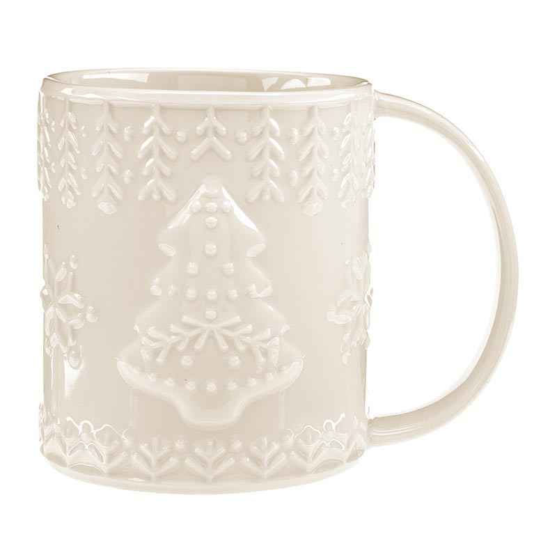 Embossed Mug - Tree Snowflake