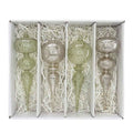 Finial Glass Ornament Set - Green Mist - Large