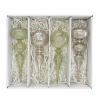 Finial Glass Ornament Set - Green Mist - Large
