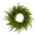 Faux Fern Wreath 26"