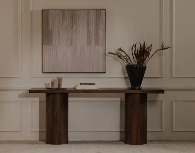 Hadley Console Table Warm Brown