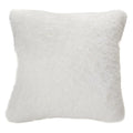 Doudou white faux fur decorative pillow