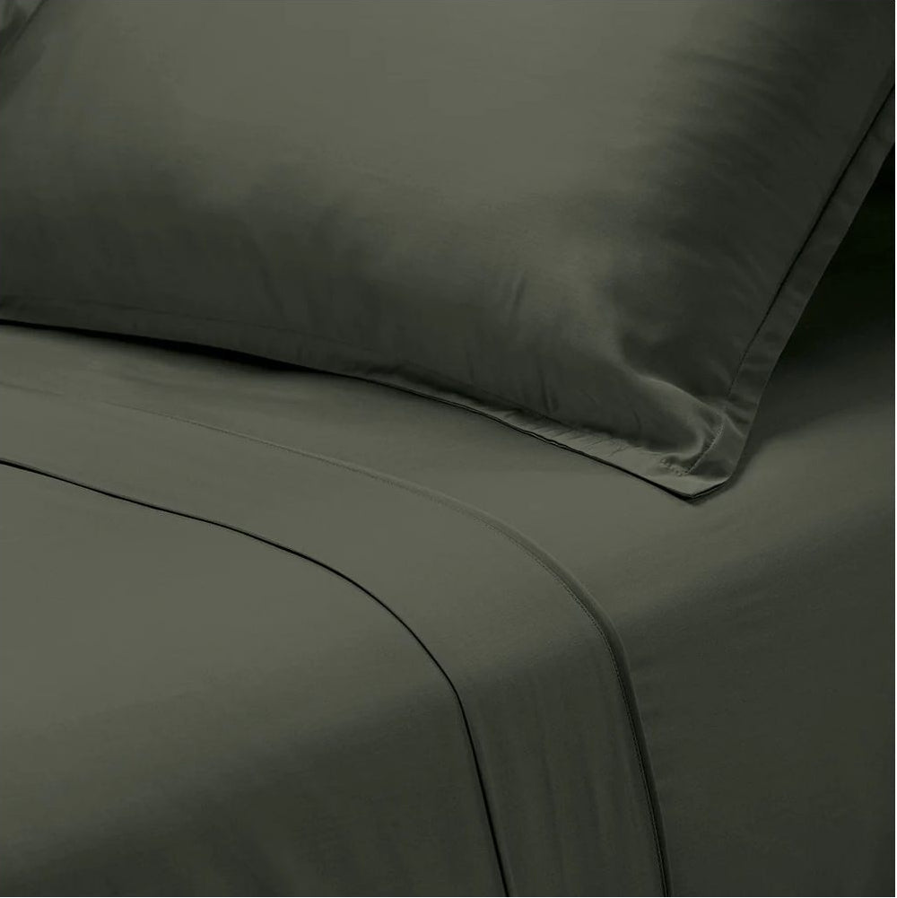 Bambou King Olive Sheet Set