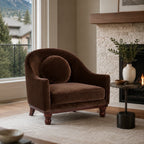 February Accent Chair - Velvet Coffee