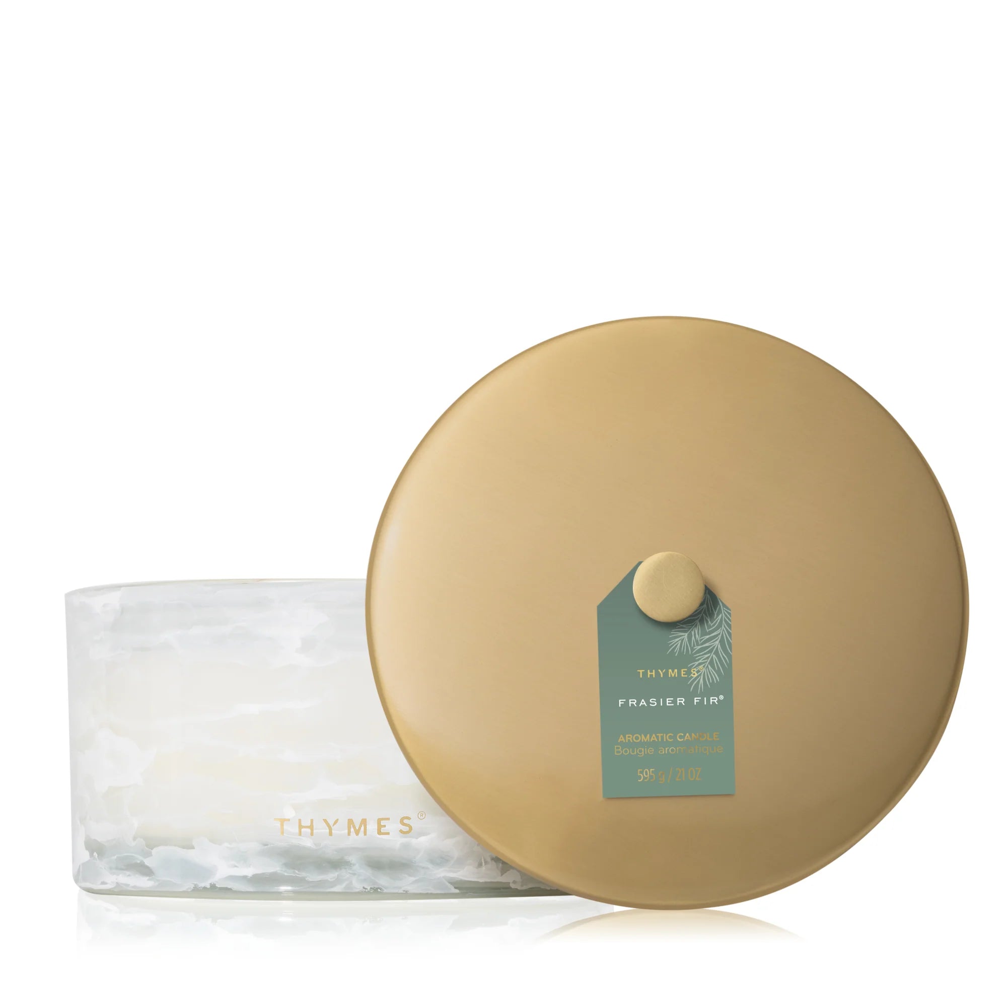Thymes Frasier Fir Tidings 4-Wick Candle 21oz.