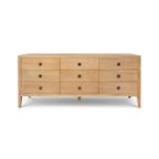 Hara 9 Drawer Dresser - Natural Oak