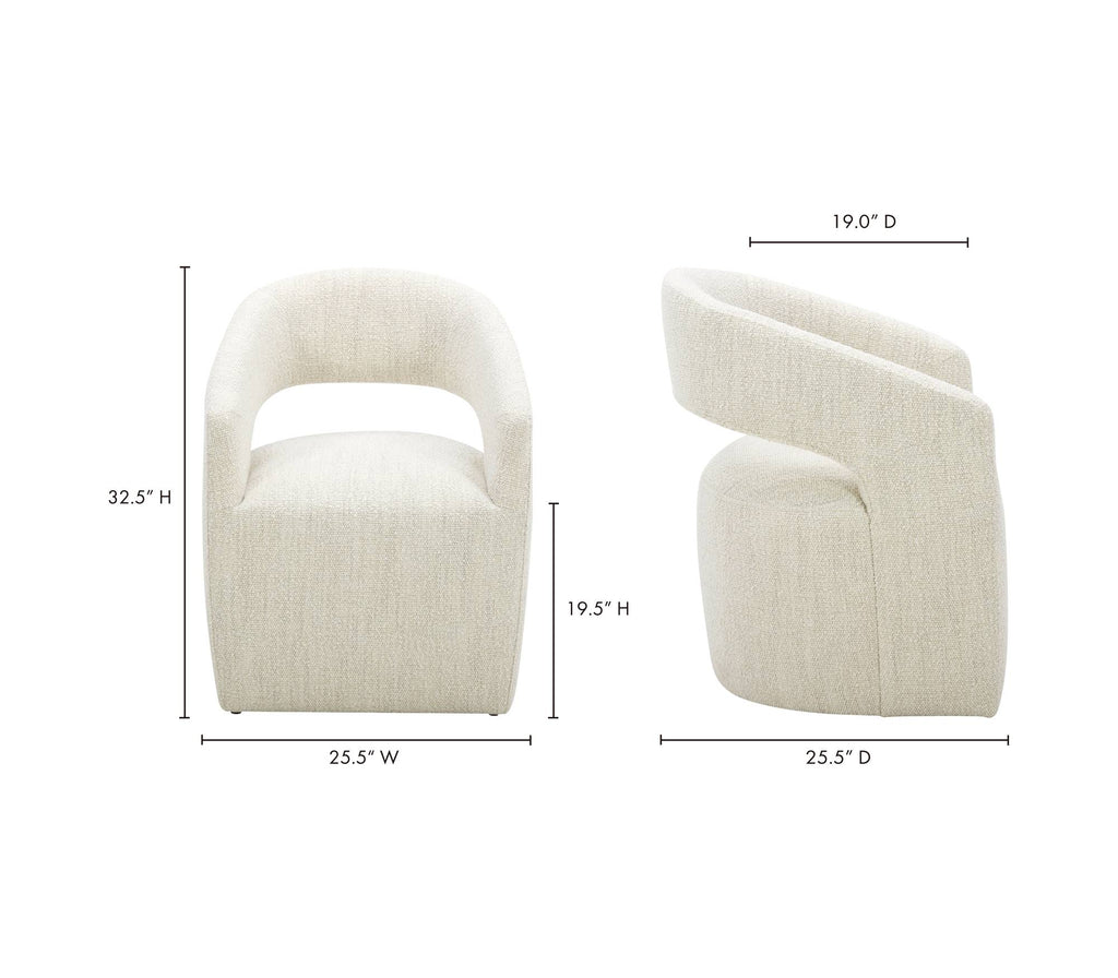 Barrow Rolling Dining Chair