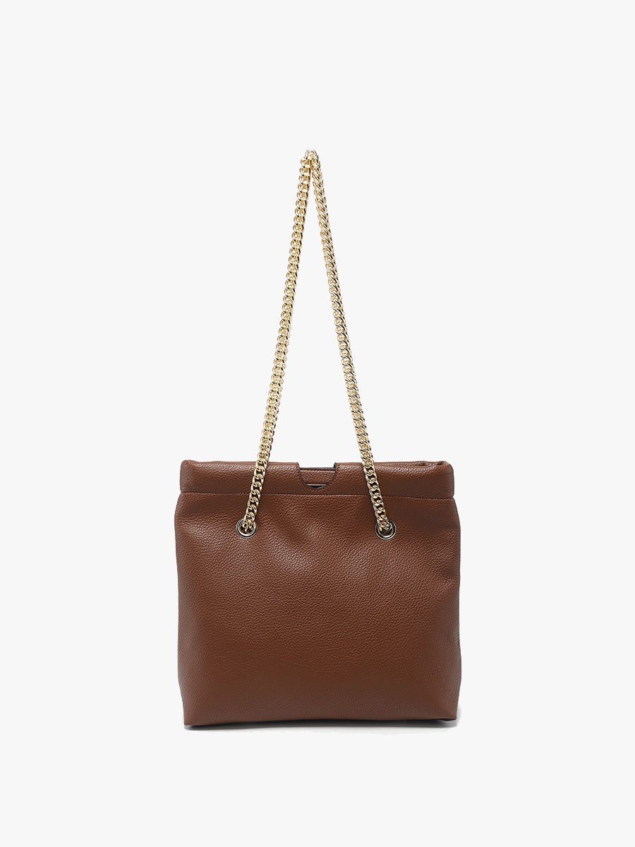 Casey Vegan Snap Hinge Satchel