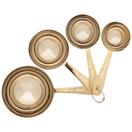 Measuring Cups Gold - Set of four  