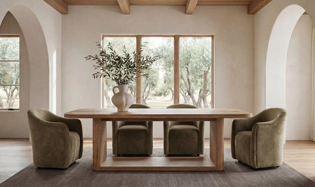 Drava Rolling Dinning Chair Green