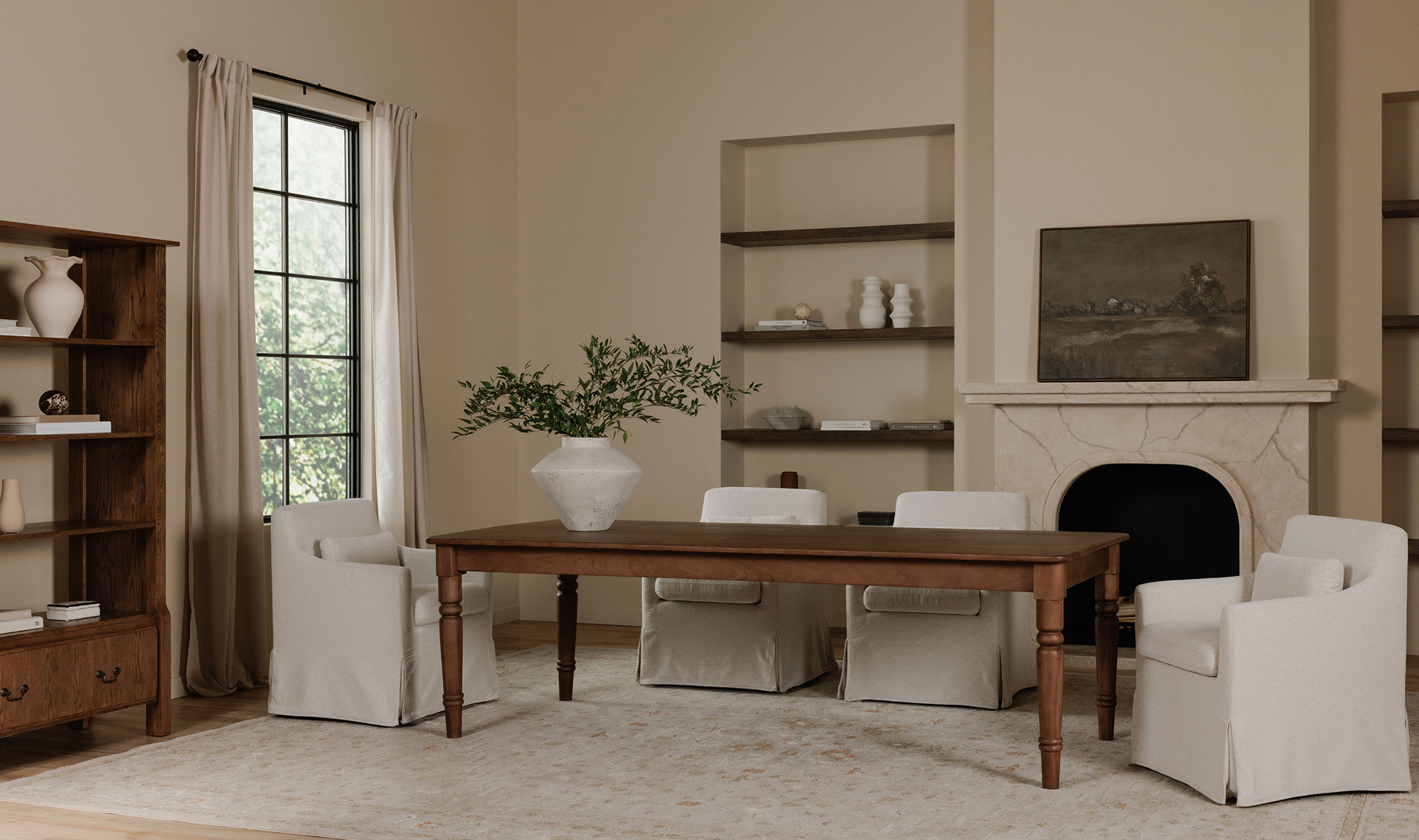 Lydia Slip Cover Dining Chair