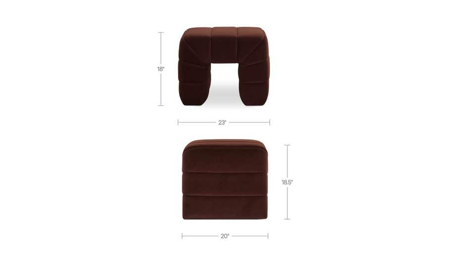 Verity Stool Warm Brown