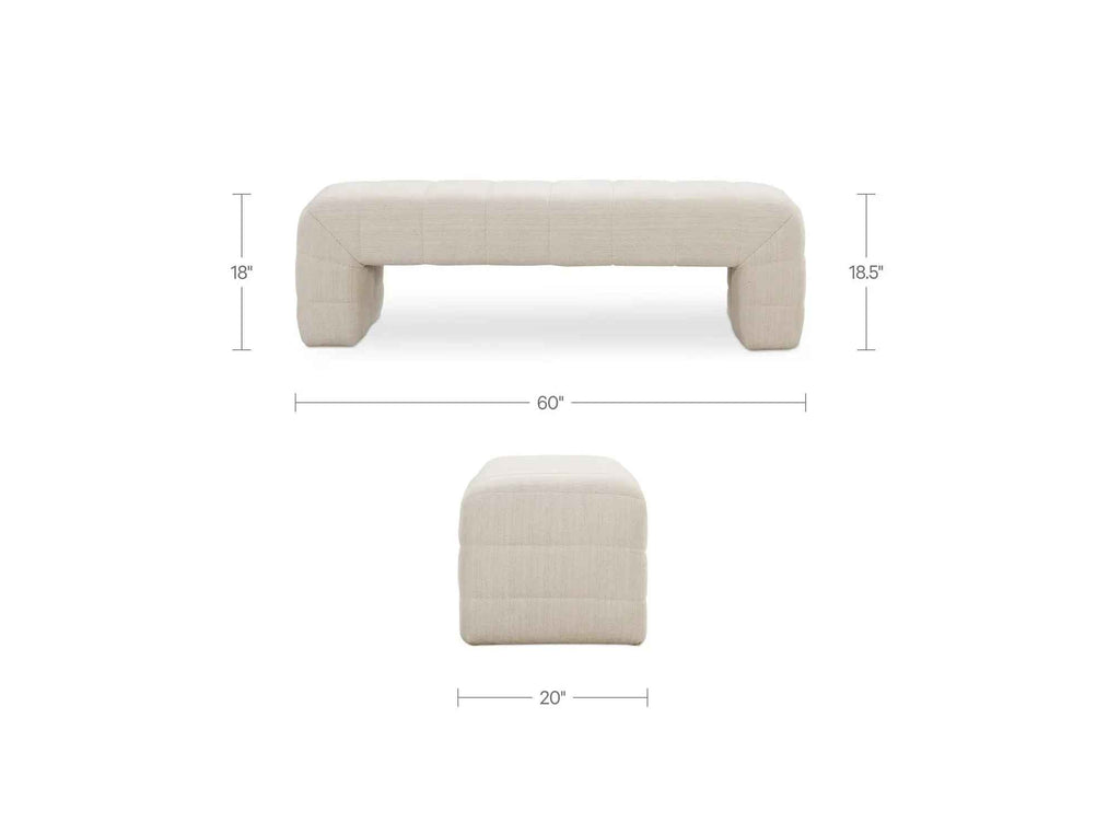 Verity Bench Oatmeal