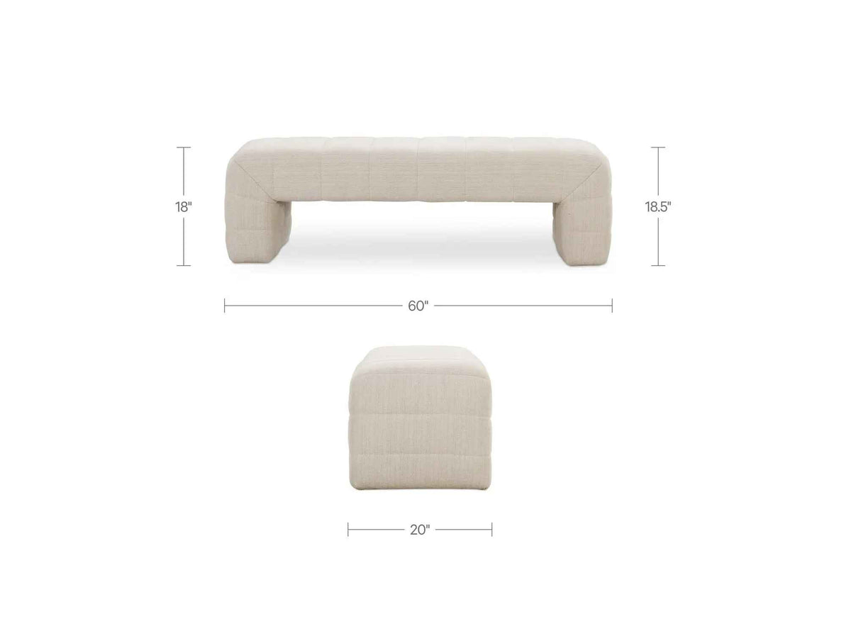 Verity Bench Oatmeal