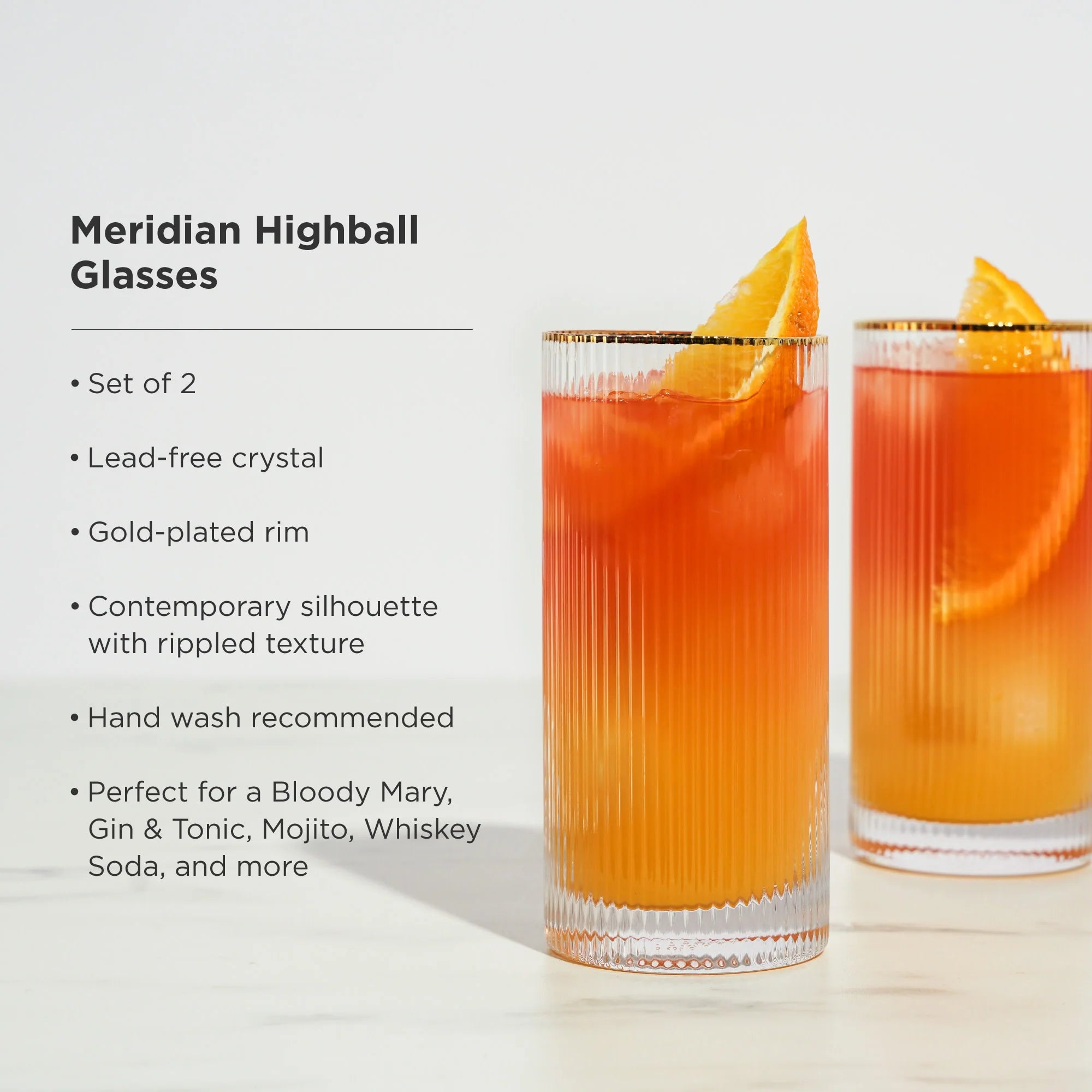 Meridian Highball Viski Glasses