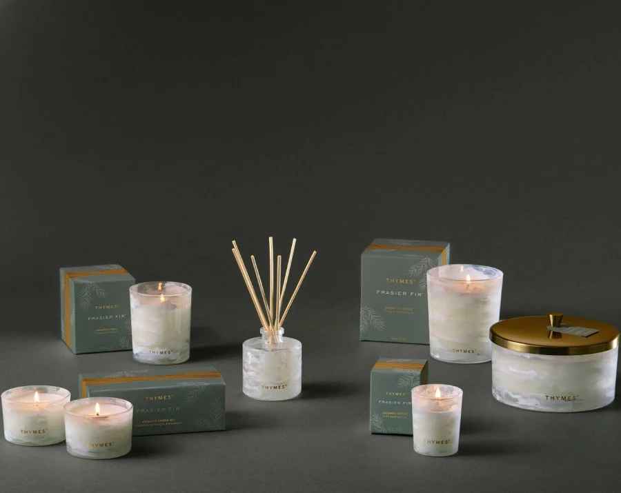 Thymes Frasier Fir Petite Tidings Reed Diffuser
