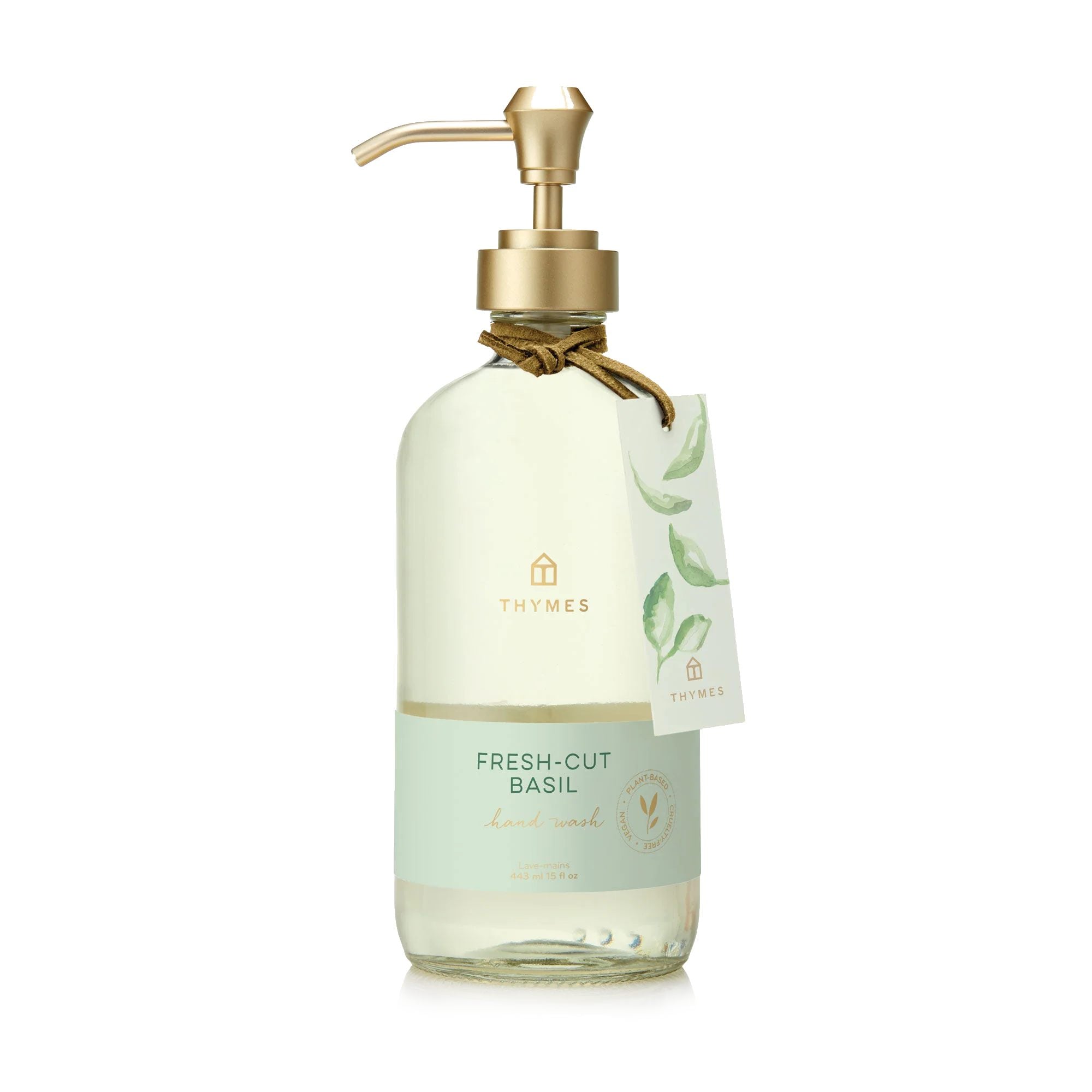 Glass Hand Soap Fresh Cut Basil