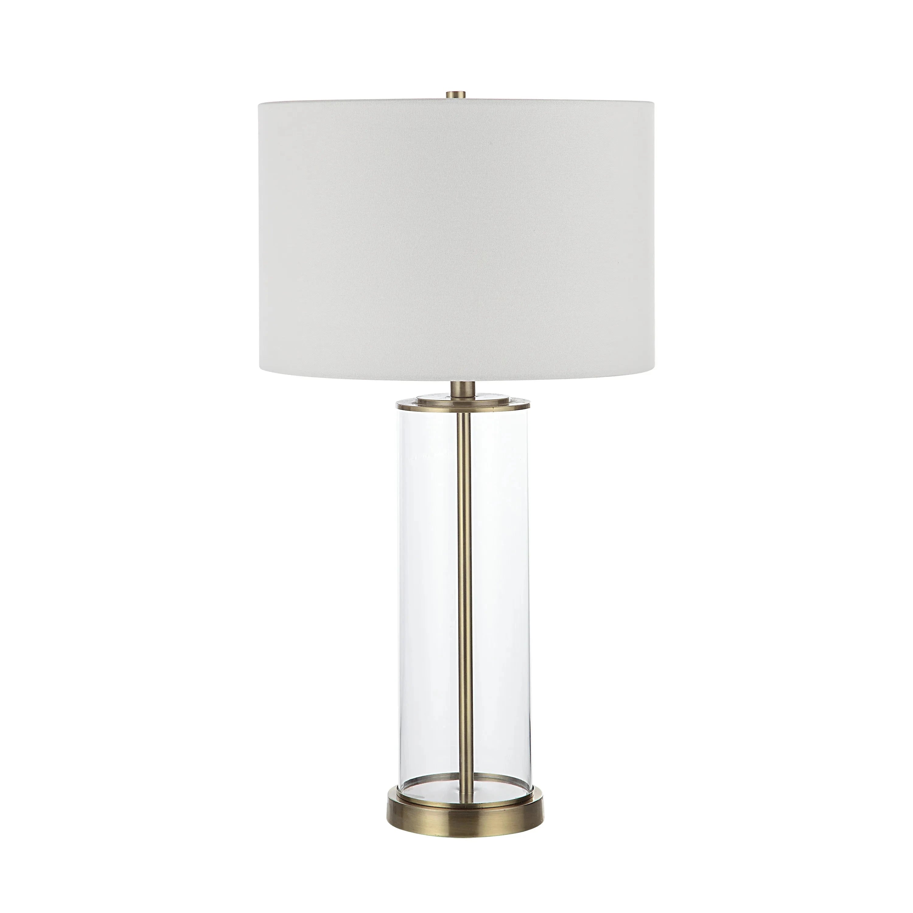 Saco Lamp Clear base with Gold Insert