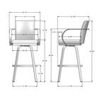 Lance Swivel Stool