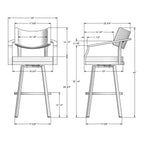 Jonas Swivel Stool