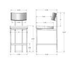 Lucas Stool by Amisco