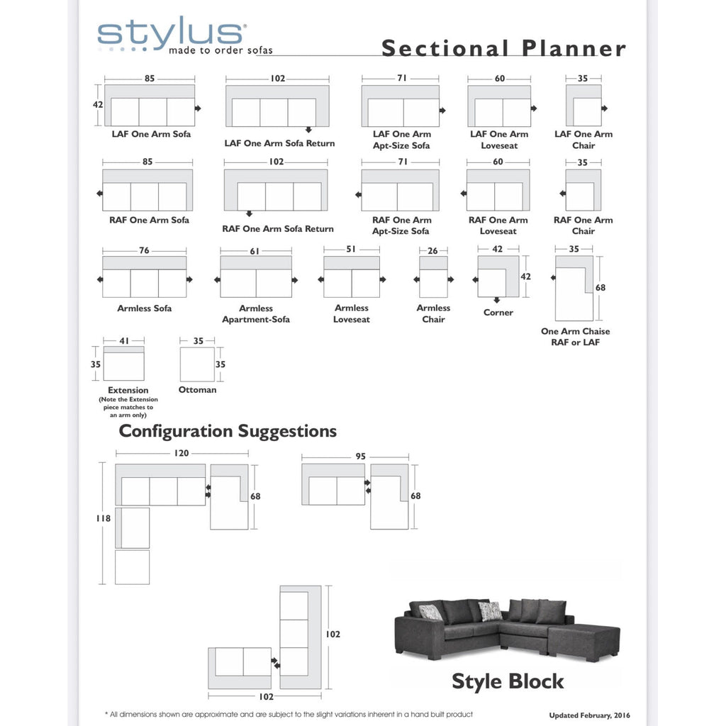 Block Sectional/Sofa