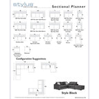 Block Sectional/Sofa