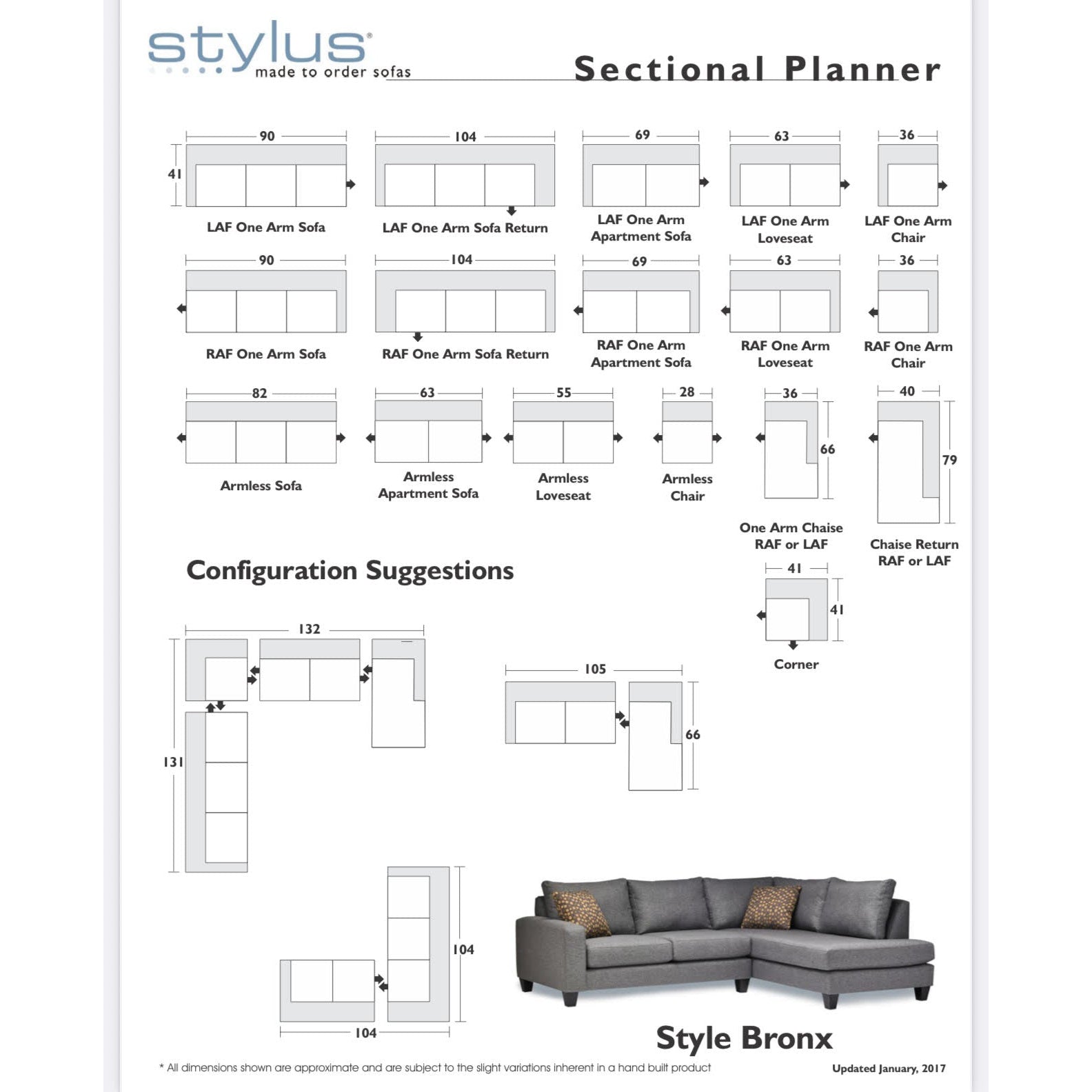 Bronx Sofa/Sectional