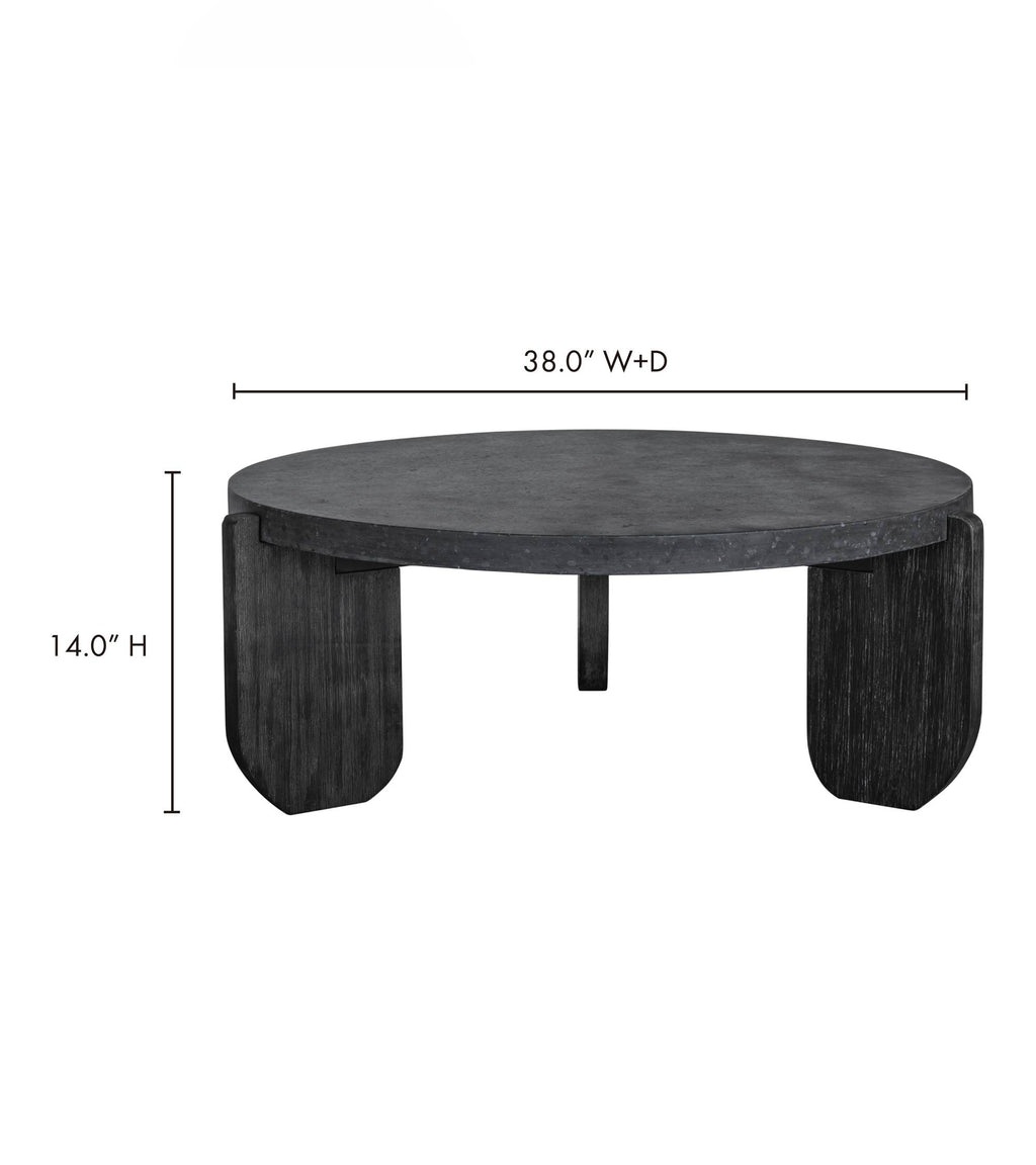 Wunder Round Blk Coffee Table