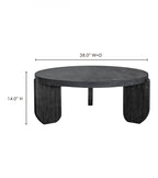 Wunder Round Blk Coffee Table