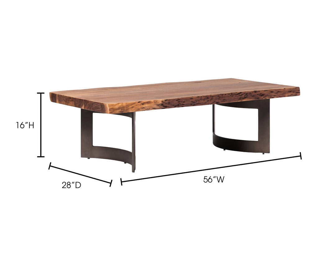 Bent Live Edge Coffee Table