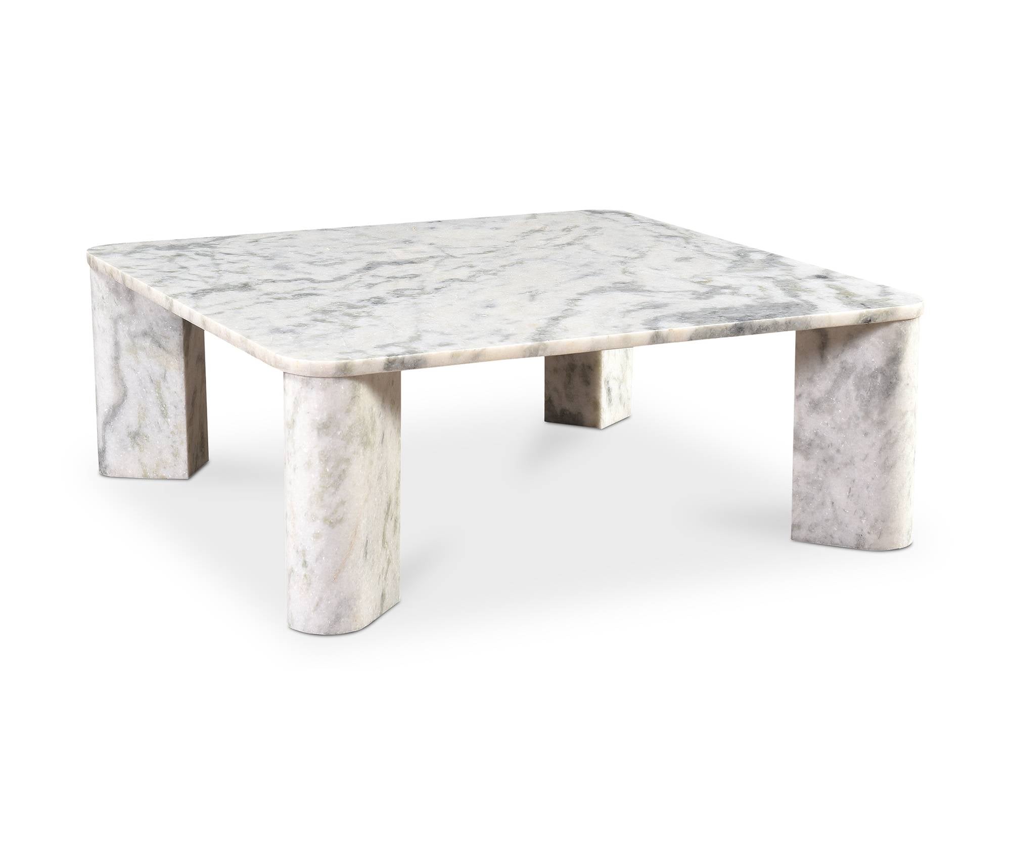 Segment Marble Ashen Grey Coffee Table