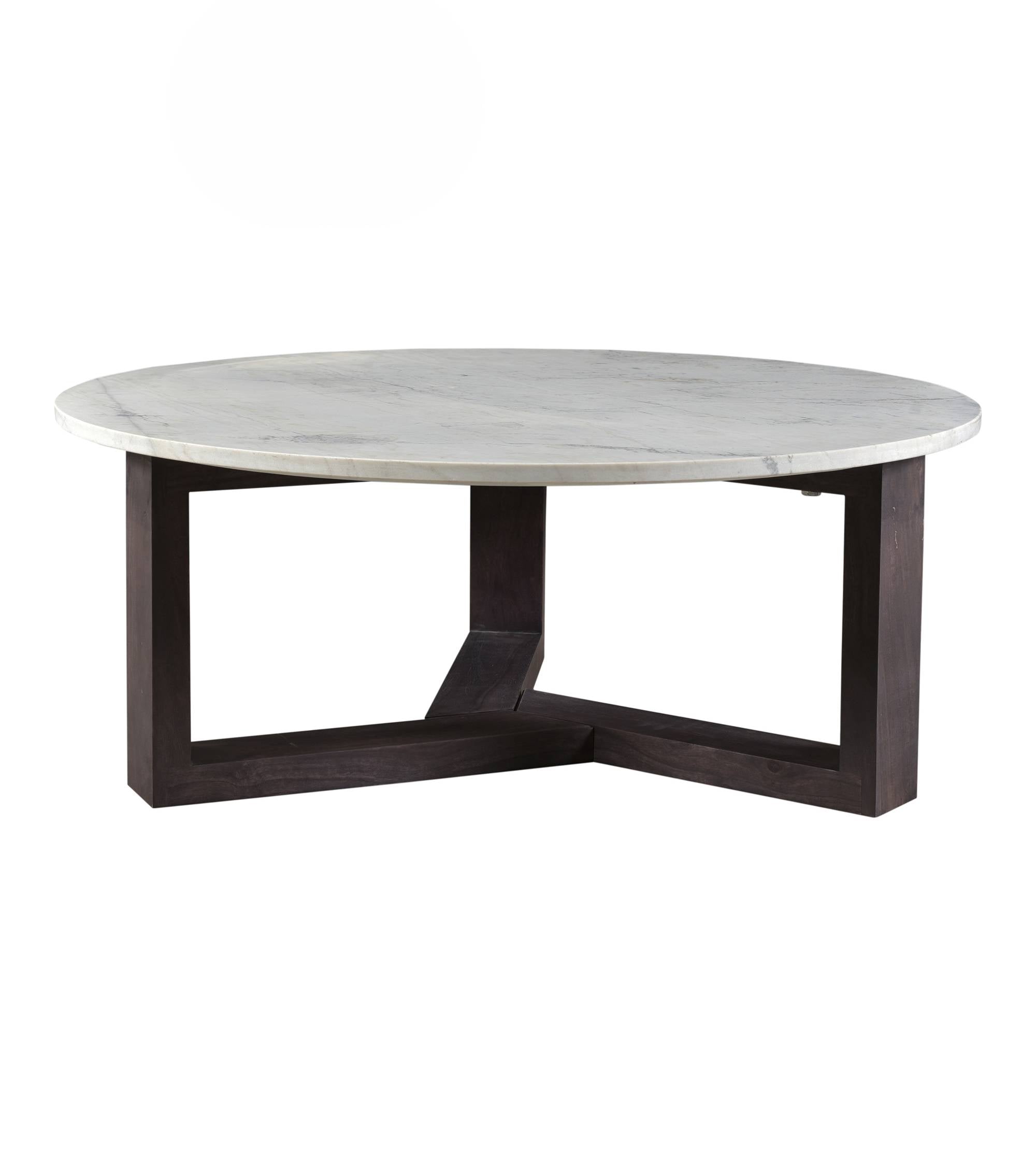 Jinxx Round Coffee Table Marble / Wood