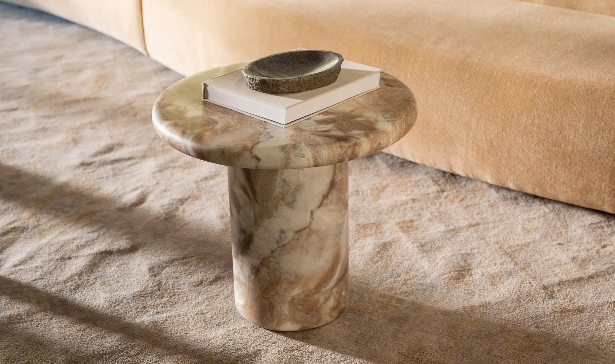 Frida Indoor/Outdoor Side Table Brown