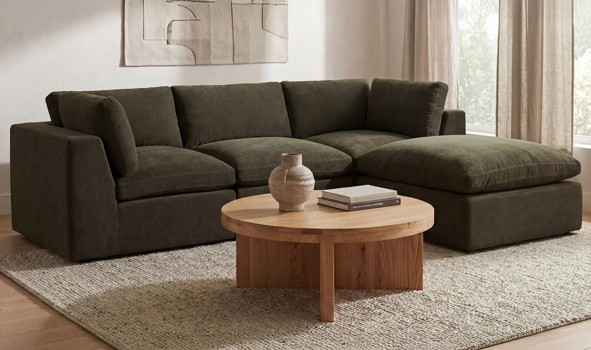 Cates Slipper Chair Dark Green