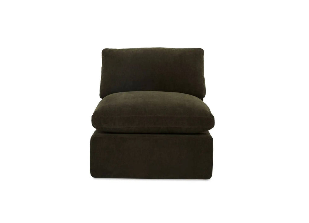 Cates Slipper Chair Dark Green