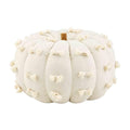 Large dot fabric pumpkin sitter