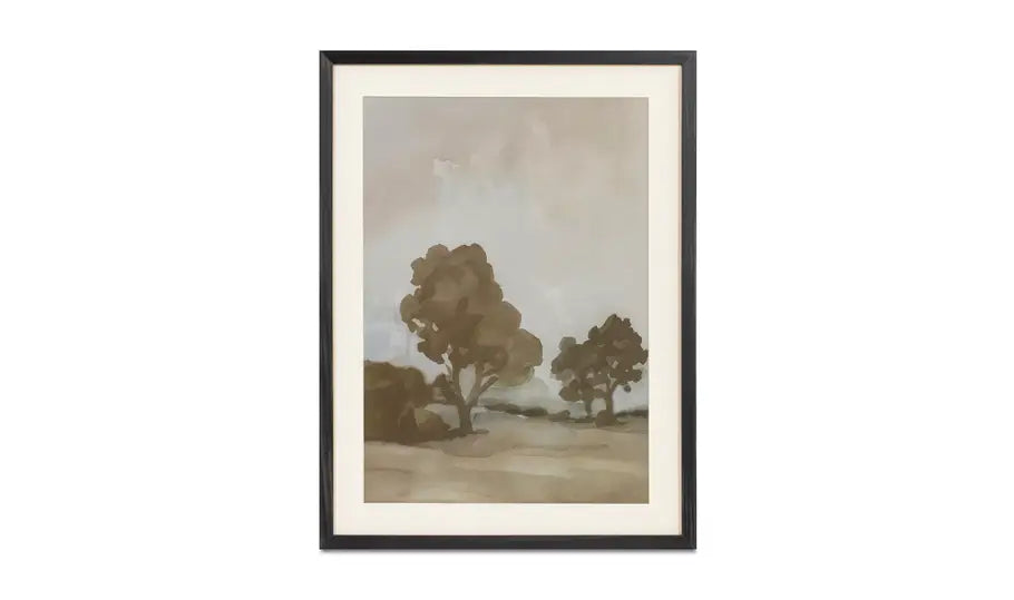 Ash Framed Watercolor Tree Print