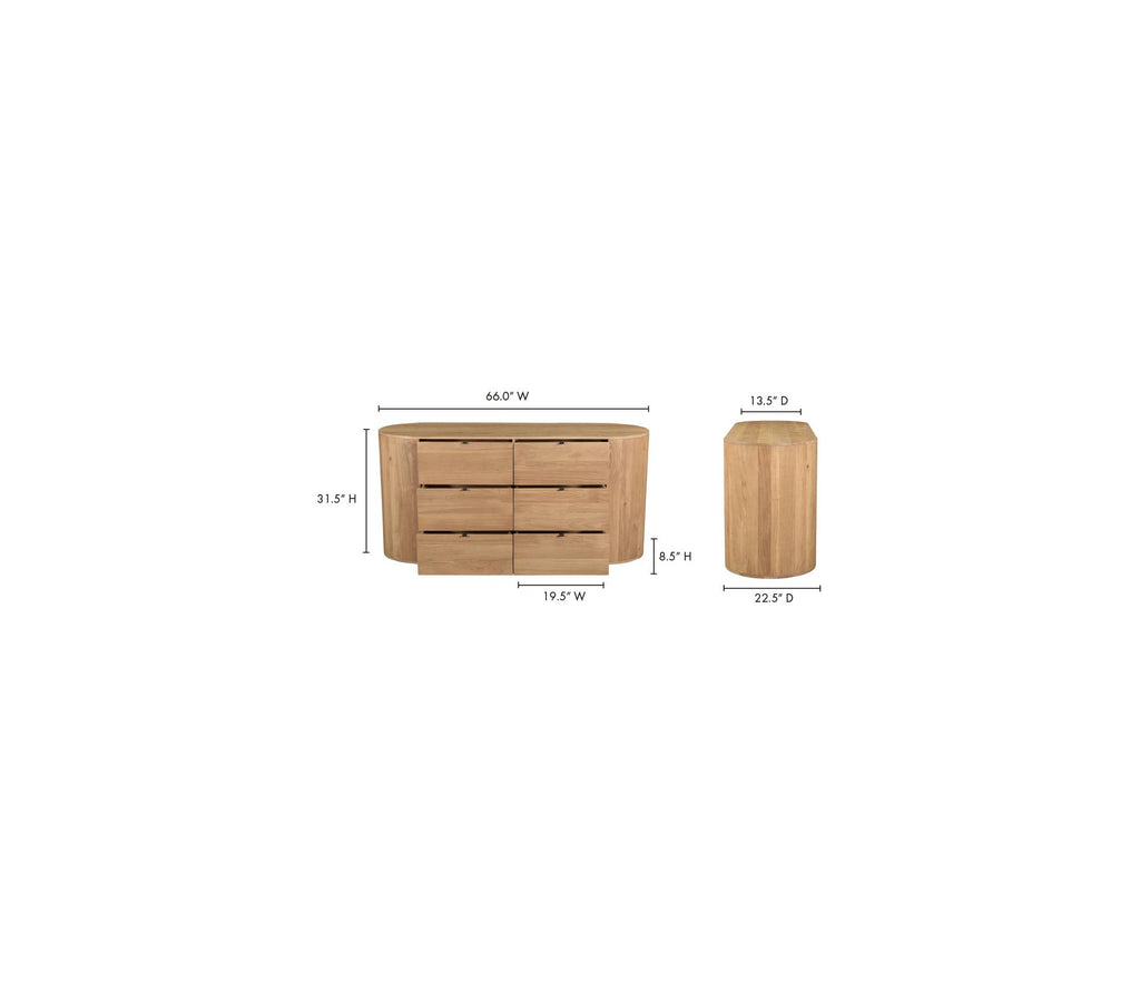 Theo 6 Drawer Dresser